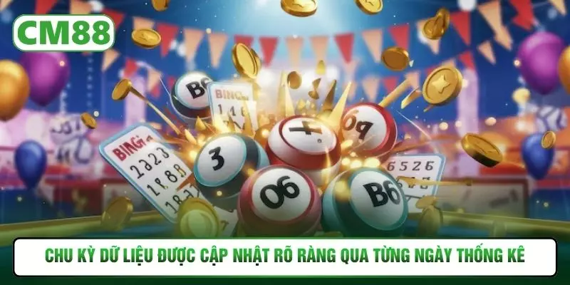 Chu kỳ dữ liệu được cập nhật rõ ràng qua từng ngày thống kê