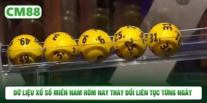 Dữ liệu xổ số miền Nam hôm nay thay đổi liên tục từng ngày