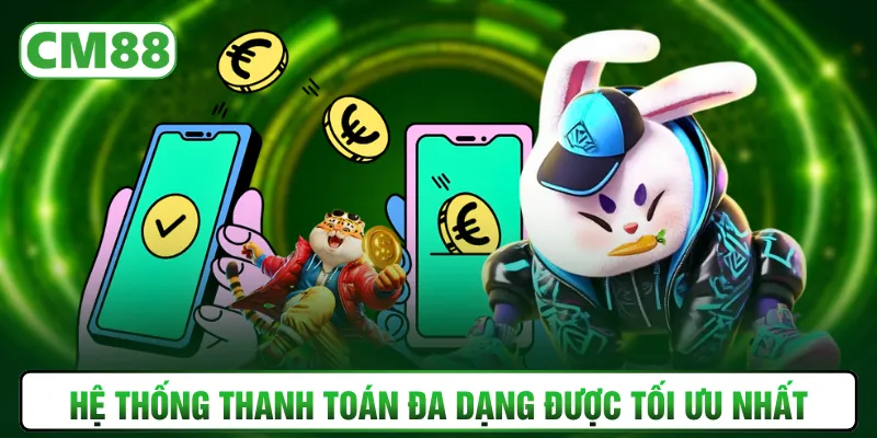 Hệ thống thanh toán đa dạng được tối ưu nhất